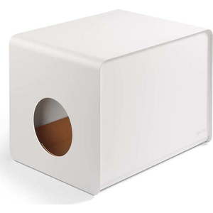 Bílý kočičí záchod 41x54, 5 cm Sito White – MiaCara obraz