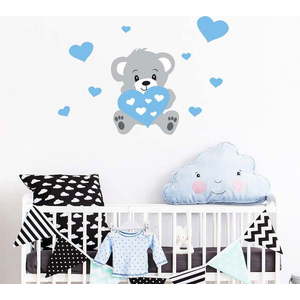 Nástěnná samolepka Ambiance Teddy Blue obraz
