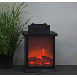 Světelná LED dekorace s imitací plamene Star Trading Fireplace, šířka 15 cm obraz
