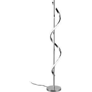 LED stmívatelná stojací lampa v leskle stříbrné barvě (výška 120 cm) Isabel – Trio obraz