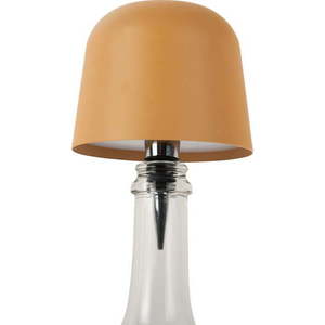 Okrově žlutá LED stolní lampa na lahev s kovovým stínidlem (výška 13 cm) Cone Hat LED – Leitmotiv obraz