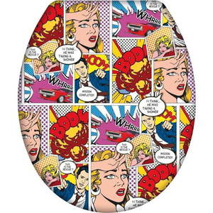 WC sedátko se snadným zavíráním Wenko Pop Art, 45 x 37, 5 cm obraz