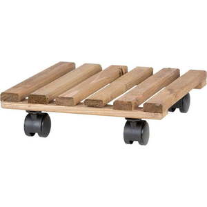 Dřevěný pojízdný podstavec pod květináč (výška 8 cm) Indoor & Outdoor – Esschert Design obraz