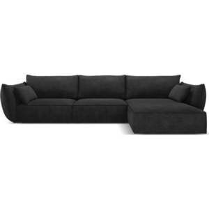 Tmavě šedá rohová pohovka (pravý roh) Vanda – Mazzini Sofas obraz