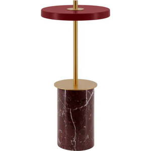 Červená mramorová LED stmívatelná stolní lampa s kovovým stínidlem (výška 25, 5 cm) Asteria Move Mini – UMAGE obraz