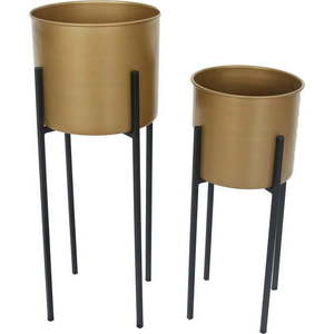 Kovové květináče v sadě 2 ks ø 24 cm Dempo – Garden Pleasure obraz