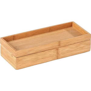 Bambusový úložný box s podnosem Wenko Terra obraz