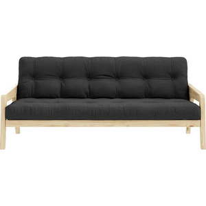 Černá/šedá rozkládací pohovka 204 cm Grab - Karup Design obraz