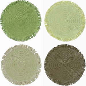 Papírové prostírání 4 ks ø 38 cm Shades of Greenery – Villa d'Este obraz