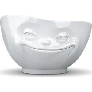 Bílá porcelánová usměvavá miska 58products obraz