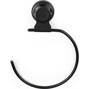Černý samodržící nástěnný držák na osušky Compactor Bestlock Black Belt And Towel Support obraz