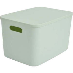 Světle zelený plastový úložný box s víkem 35, 5x25, 5x23 cm – Homéa obraz