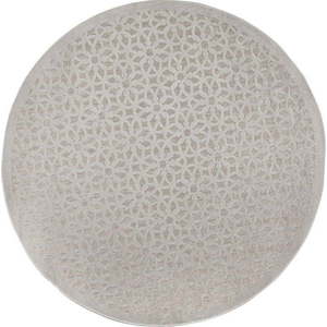 Šedý kulatý venkovní koberec ø 160 cm Argento - Flair Rugs obraz