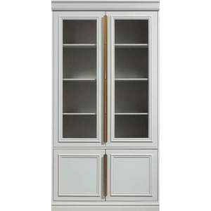 Světle šedá vitrína z borovicového dřeva 110x215 cm Organize – BePureHome obraz
