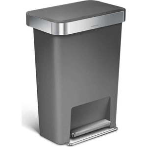 Pedálový plastový odpadkový koš 45 l - simplehuman obraz