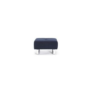 Tmavě modrý taburet Innovation Cassius Mixed Dance Blue, 65 x 65 cm obraz