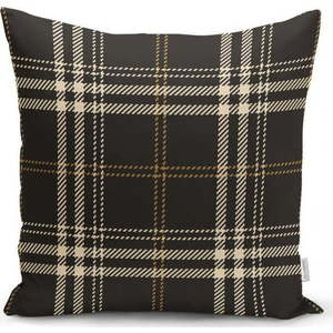 Černobéžový dekorativní povlak na polštář Minimalist Cushion Covers Flannel, 45 x 45 cm obraz