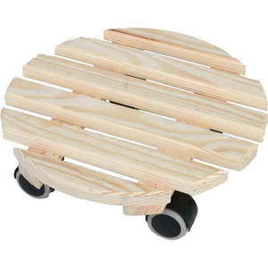 Dřevěný pojízdný podstavec pod květináč ø 29 cm (výška 8 cm) Indoor – Esschert Design obraz