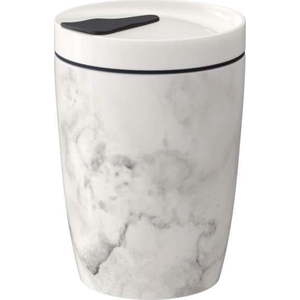 Šedo-bílý porcelánový cestovní hrnek Villeroy & Boch Like To Go, 290 ml obraz