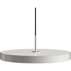 Světle šedé LED závěsné svítidlo s kovovým stínidlem ø 43 cm Asteria Medium – UMAGE obraz