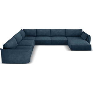 Tmavě modrá rohová pohovka (levý roh) Vanda – Mazzini Sofas obraz