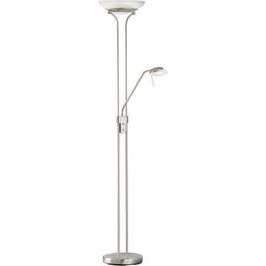 LED stmívatelná stojací lampa ve stříbrné barvě (výška 182 cm) Pool – Fischer & Honsel obraz