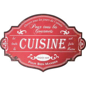 Kovová cedule 51x34 cm Cuisine – Antic Line obraz