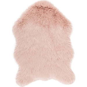 Růžová umělá kožešina Tiseco Home Studio Sheepskin, 60 x 90 cm obraz