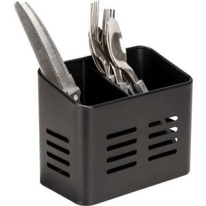 Černý stojan na příbory Wenko Black Outdoor Kitchen Baco obraz