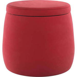 Červený sametový dětský puf Posh Velvet – Yellow Tipi obraz