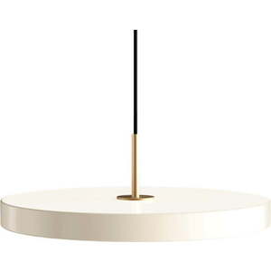 Krémové LED stmívatelné závěsné svítidlo s kovovým stínidlem ø 43 cm Asteria Plus Medium – UMAGE obraz