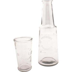 Skleněná karafa se sklenicí, 800 ml obraz