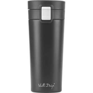 Černý cestovní termohrnek Vialli Design Fuori, 400 ml obraz