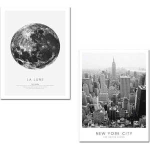 Obrazy v sadě 2 ks 30x40 cm New York City – Wallity obraz