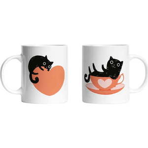 Set 2 kusů keramických hrnků Butter Kings Caught in Love, 330 ml obraz