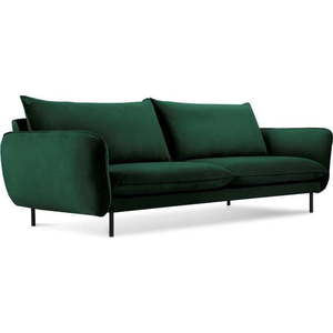 Zelená sametová pohovka Cosmopolitan Design Vienna, 200 cm obraz