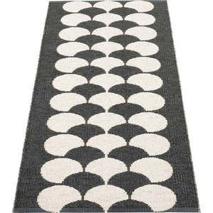 Černo-krémový vnitřní a venkovní běhoun 70x150 cm Poppy Black Vanilla – Pappelina obraz