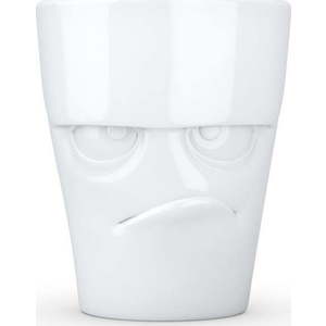 Bílý naštvaný porcelánový hrnek s ouškem 58products obraz