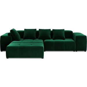 Zelená sametová rohová pohovka (variabilní) Rome Velvet - Cosmopolitan Design obraz