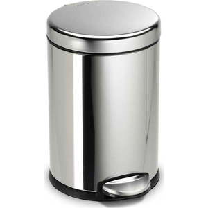Pedálový ocelový odpadkový koš 4, 5 l - simplehuman obraz