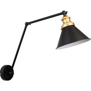 Černé kovové nástěnné svítidlo Fundo – Candellux Lighting obraz