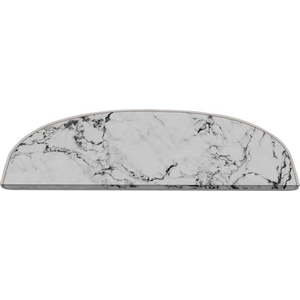 Bílé nášlapy na schody v sadě 16 ks 20x65 cm Marble Dream – Vitaus obraz