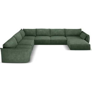 Tmavě zelená rohová pohovka (levý roh) Vanda – Mazzini Sofas obraz