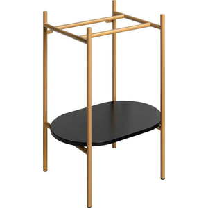 Černý/ve zlaté barvě kovový podstavec pod umyvadlo 55x79, 5 cm Puno – Sapho obraz