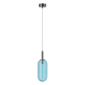 Modré LED závěsné svítidlo se skleněným stínidlem ø 13 cm Fiuggi – Candellux Lighting obraz