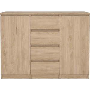 Komoda v dekoru dubu v přírodní barvě 121x91x50 cm Naia – Tvilum obraz