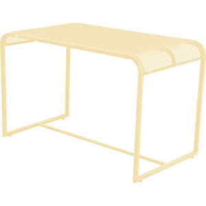 Žlutý kovový balkónový stolek Garden Pleasure MWH, 63 x 110 cm obraz