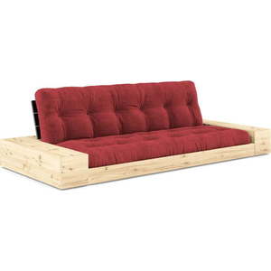 Červená manšestrová rozkládací pohovka 244 cm Base – Karup Design obraz