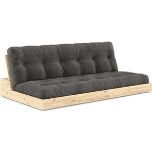 Černo-antracitová manšestrová rozkládací pohovka 196 cm Base – Karup Design obraz