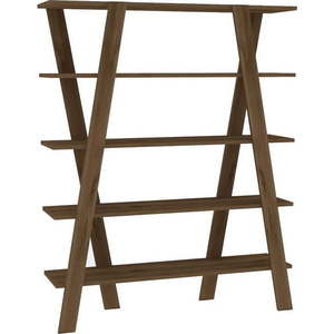 Hnědá knihovna v dekoru ořechu 120x150 cm Conde – Kalune Design obraz